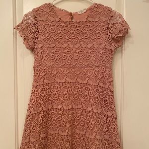 Zara Girls Rose Lace shift dress